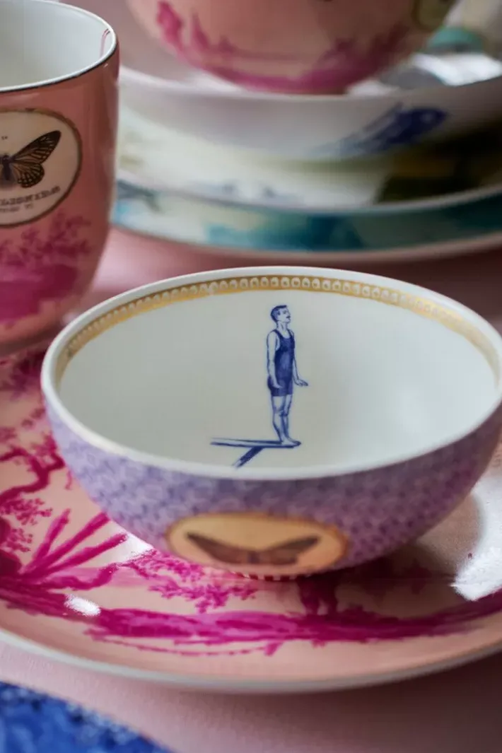 Outlet Pip Studio Heritage Tasse Large Bemalt Rosa