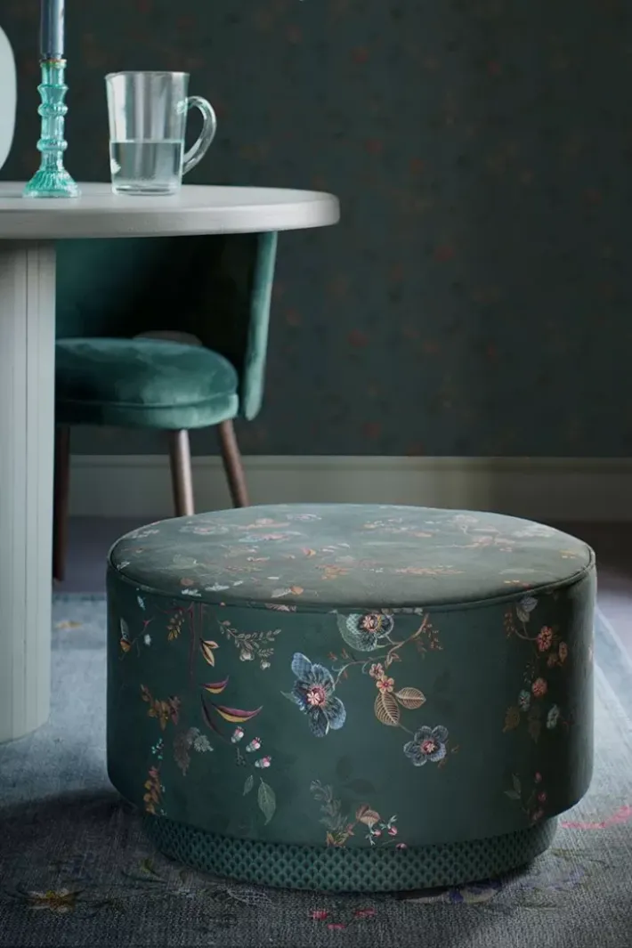 New Pip Studio Hocker Large Kawai Flower Grun