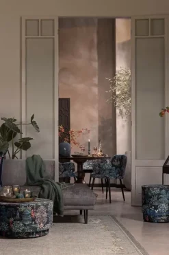 New Pip Studio Hocker Large Pip Garden Dunkelblau