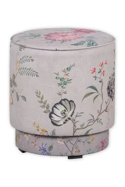 Hot Pip Studio Hocker Medium Fleur Grandeur Khaki