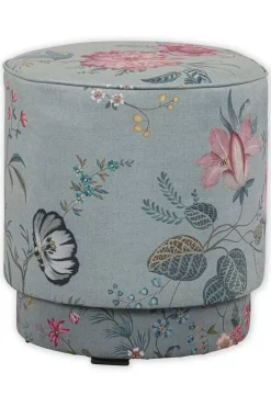 Outlet Pip Studio Hocker Medium Fleur Grandeur Grun