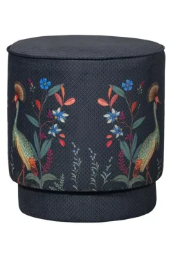 Pip Studio Hocker Medium Flirting Birds Blau