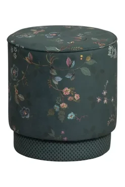 Hot Pip Studio Hocker Medium Kawai Flower Grun