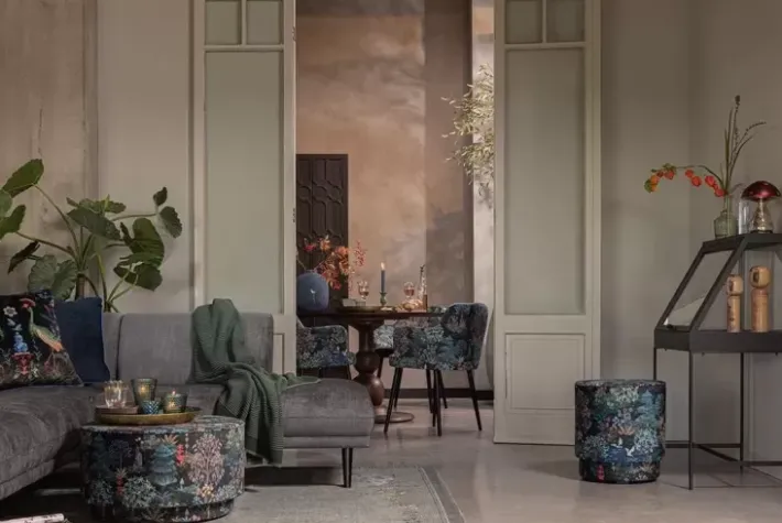 Clearance Pip Studio Hocker Medium Pip Garden Dunkelblau