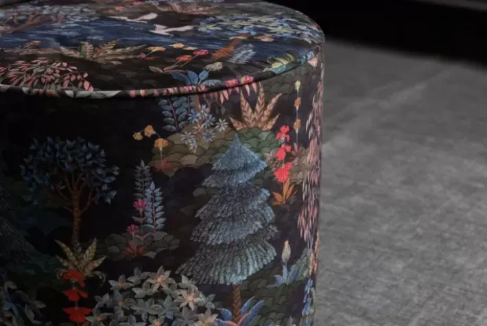 Clearance Pip Studio Hocker Medium Pip Garden Dunkelblau