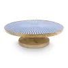 Pip Studio Holzern Servierschale Blau 32 Cm