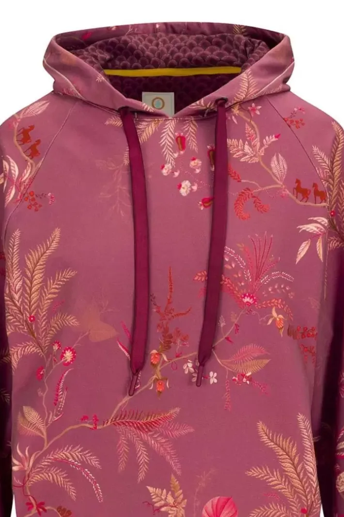 Online Pip Studio Hoodie Lange Armel Isola Rosa