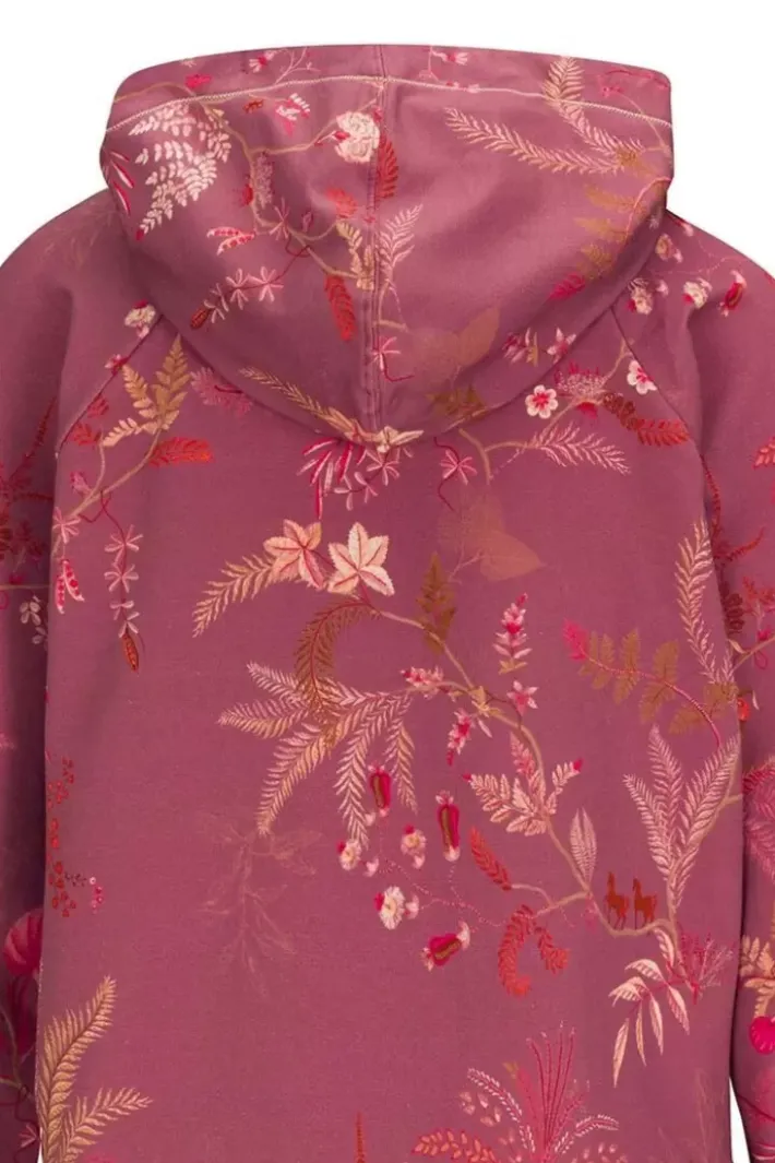 Online Pip Studio Hoodie Lange Armel Isola Rosa