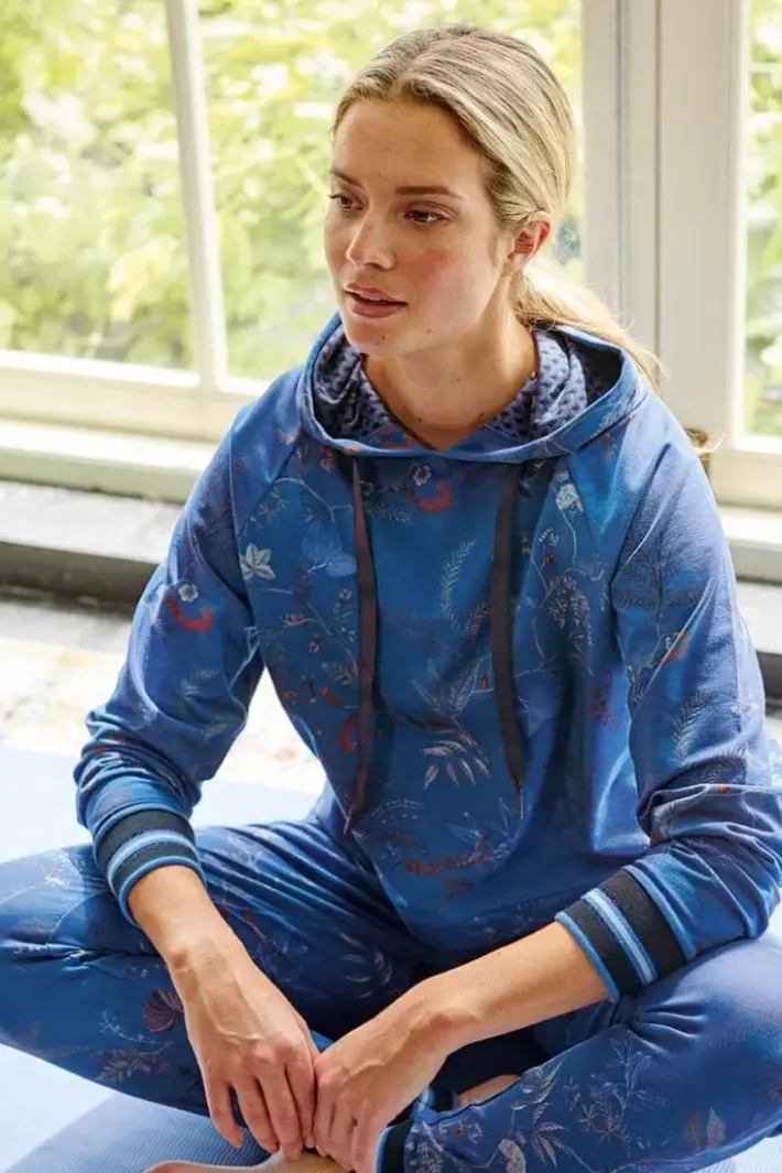 Outlet Pip Studio Hoodie Lange Armel Isola Blau