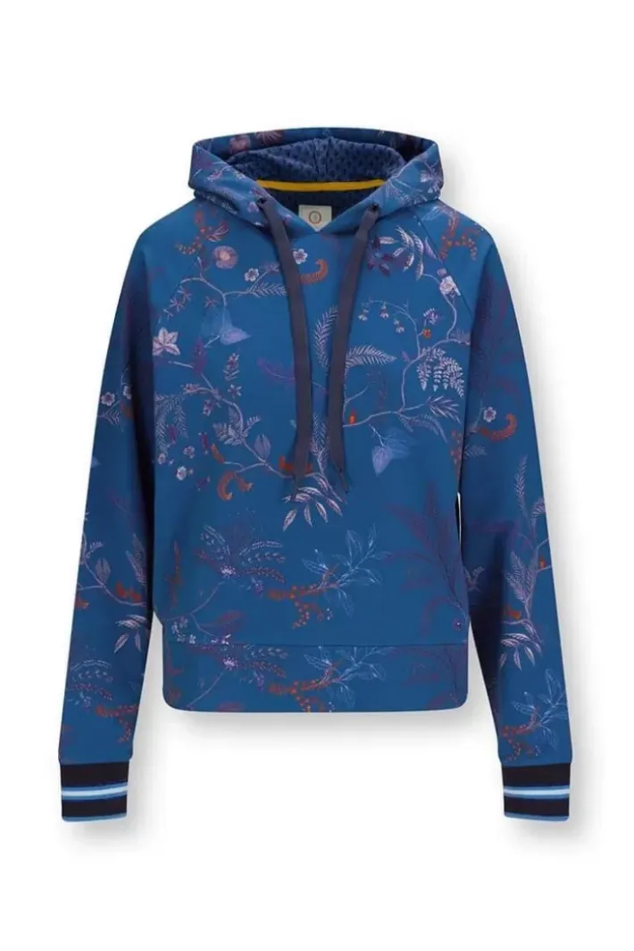 Outlet Pip Studio Hoodie Lange Armel Isola Blau