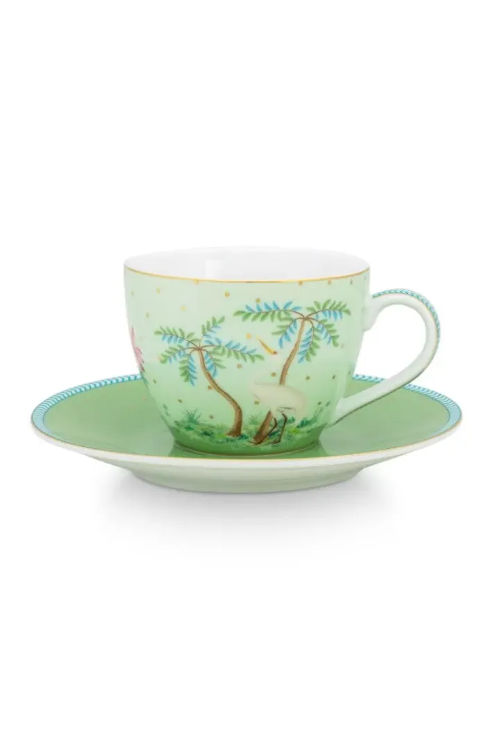 Discount Pip Studio Jolie Espresso Tasse & Undertasse Grun