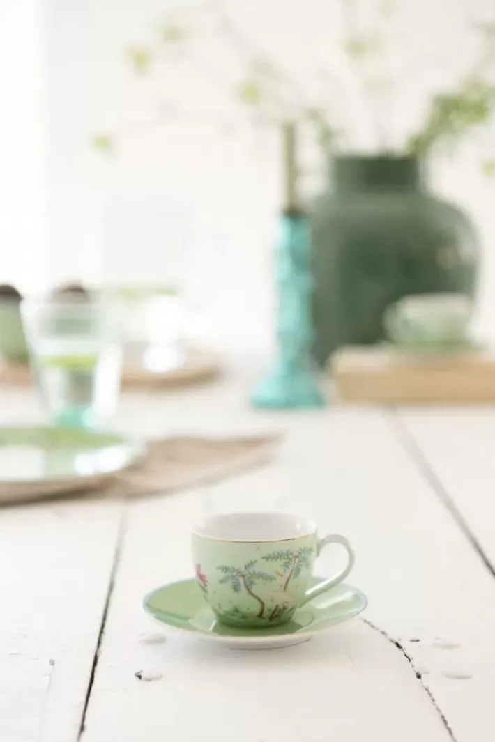 Discount Pip Studio Jolie Espresso Tasse & Undertasse Grun