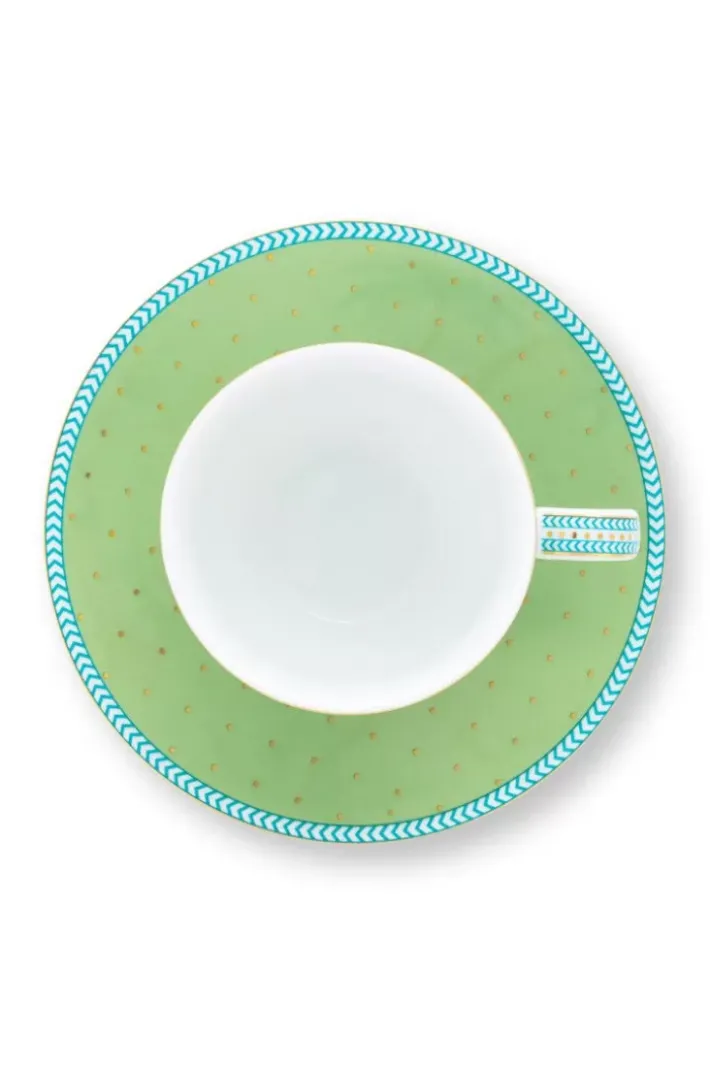 Discount Pip Studio Jolie Espresso Tasse & Undertasse Grun