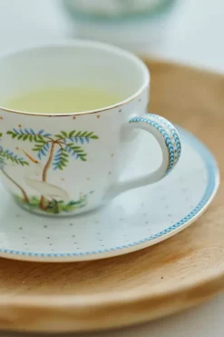 Online Pip Studio Jolie Espresso Tasse & Untertasse Dots Gold Weis