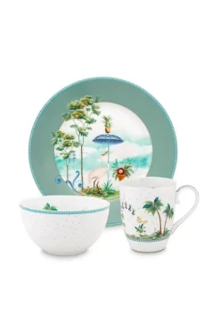 Pip Studio Jolie Fruhstuck Set/3 Blau