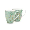 Clearance Pip Studio Jolie Set/2 Tasse Gross Flowers Blau