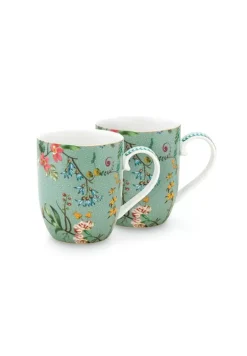 Clearance Pip Studio Jolie Set/2 Tasse Klein Flowers Blau