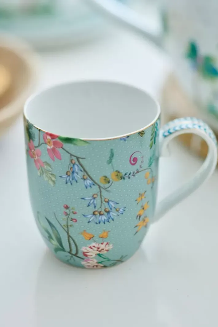 Clearance Pip Studio Jolie Set/2 Tasse Klein Flowers Blau