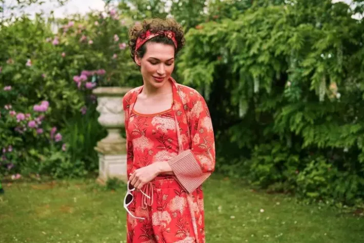 Discount Pip Studio Kimono Flora Firenze Koralle Rot