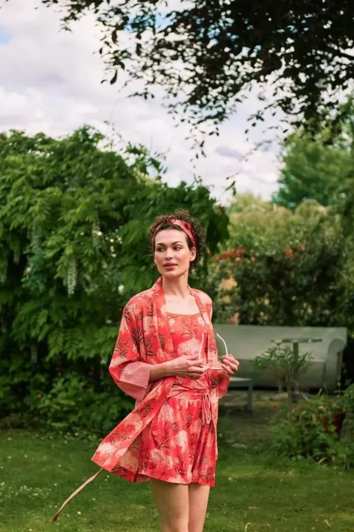 Discount Pip Studio Kimono Flora Firenze Koralle Rot