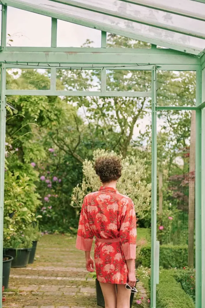 Discount Pip Studio Kimono Flora Firenze Koralle Rot