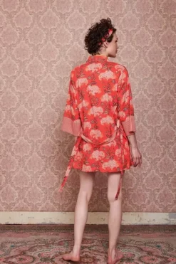 Discount Pip Studio Kimono Flora Firenze Koralle Rot
