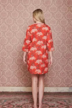Hot Pip Studio Kleid Flora Firenze Koralle Rot