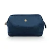 New Pip Studio Kosmetiktasche Extra Gross Samt Quiltey Days Blau