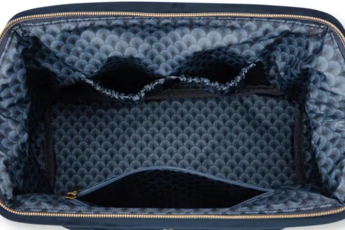 New Pip Studio Kosmetiktasche Extra Gross Samt Quiltey Days Blau