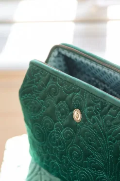 Online Pip Studio Kosmetiktasche Extra Gross Samt Quiltey Days Grun