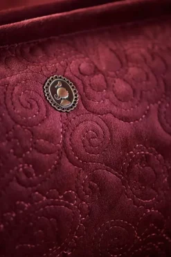 Discount Pip Studio Kosmetiktasche Gross Samt Quiltey Days Rot