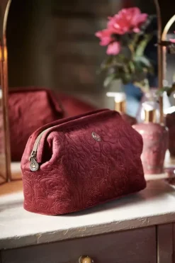 Discount Pip Studio Kosmetiktasche Gross Samt Quiltey Days Rot