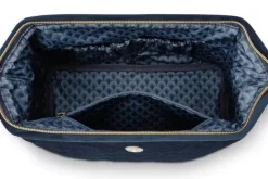 Outlet Pip Studio Kosmetiktasche Gross Samt Quiltey Days Blau