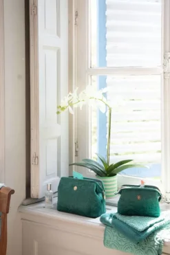 Online Pip Studio Kosmetiktasche Klein Samt Quiltey Days Grun