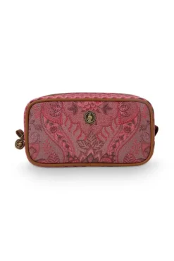 Pip Studio Kosmetiktasche Rechteckig Klein Kyoto Festival Dunkel Rosa