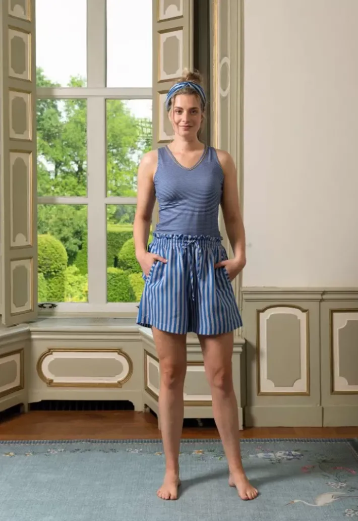 Pip Studio Kurze Hose Sumo Stripe Blau