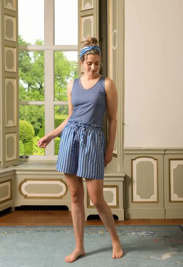 Pip Studio Kurze Hose Sumo Stripe Blau