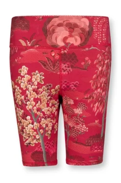 New Pip Studio Kurze Sporthose Japanese Garden Rot