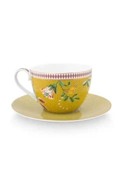 Pip Studio La Majorelle Cappuccino Tasse & Untertasse Gelb