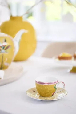 Hot Pip Studio La Majorelle Espresso Tasse & Untertasse Gelb