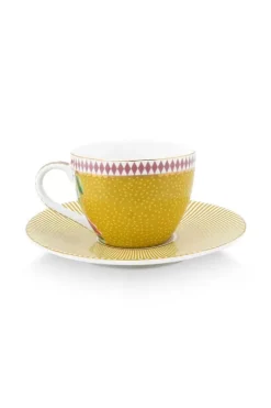 Hot Pip Studio La Majorelle Espresso Tasse & Untertasse Gelb