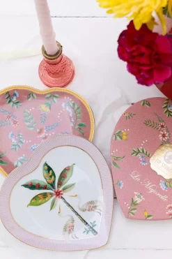 Discount Pip Studio La Majorelle Set/2 Herz Form Teller Rosa