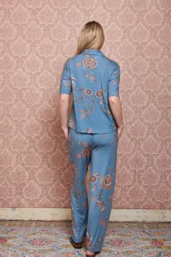 Sale Pip Studio Lange Hose Cece Fiore Blau