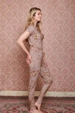 Clearance Pip Studio Lange Hose Kawai Flower Hell Rosa