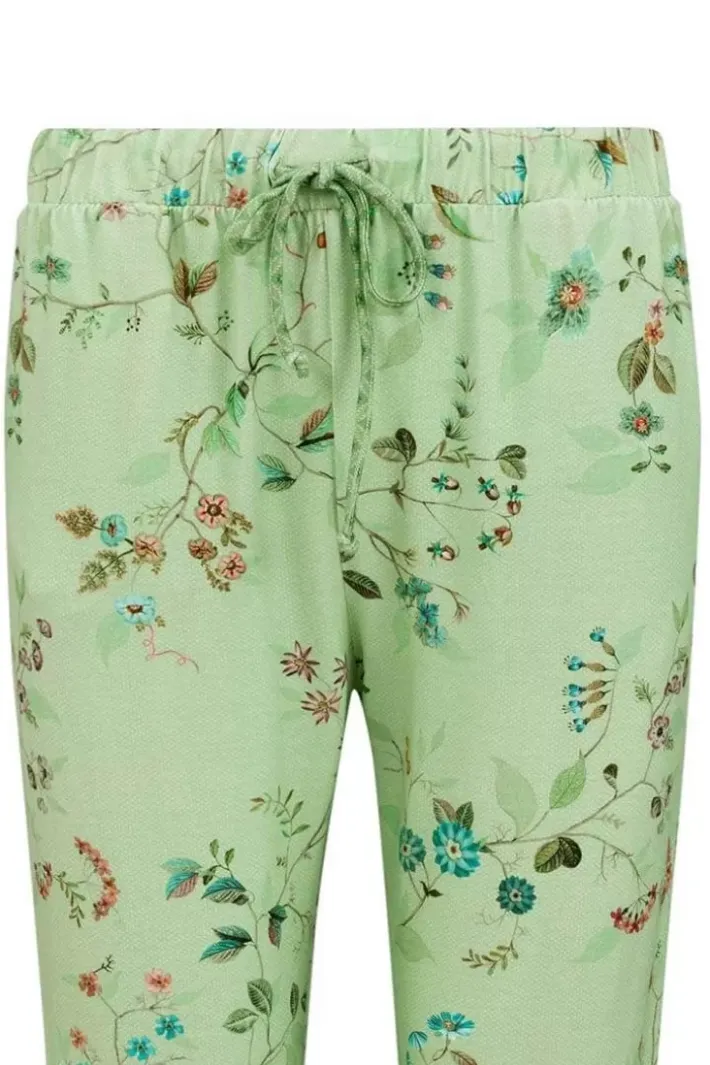 Pip Studio Lange Hose Kawai Flower Hell Grun