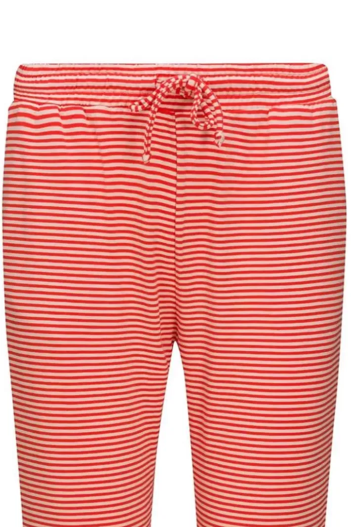New Pip Studio Lange Hose Little Sumo Stripe Koralle Rot