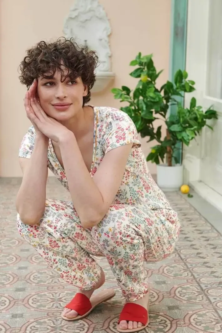 Hot Pip Studio Lange Hose Primavera Weis