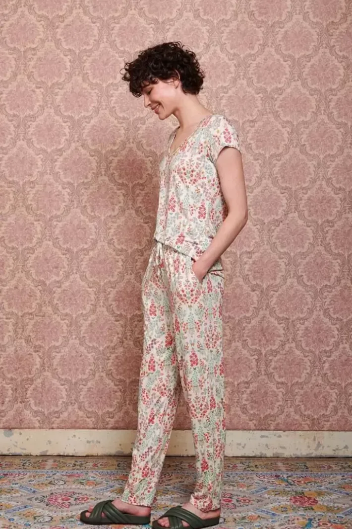 Hot Pip Studio Lange Hose Primavera Weis