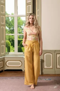 Online Pip Studio Lange Hose Sumo Stripe Gelb