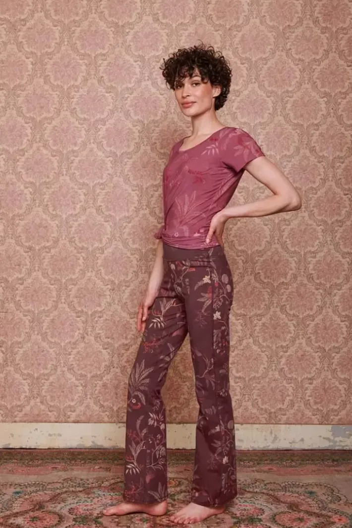 Discount Pip Studio Lange Sport Schlaghose Isola Dunkel Rot